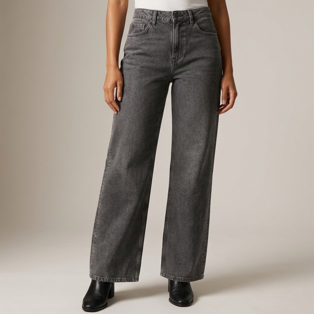 Free People We The Free Tinsley Baggy Mid Rise Straight Leg Carpenter Jeans 28